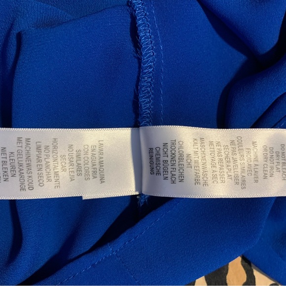 EUC Adrianna Papell Sleeveless Cobalt Blue Size Large - Picture 6 of 8